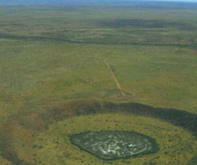 След метеорита