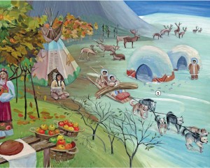 Коренные обитатели Аляски алеуты на планете Земля